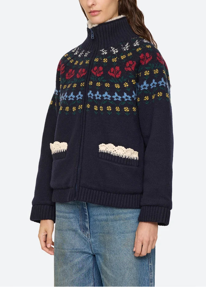 Sea Preston Knit Sherpa Jacket