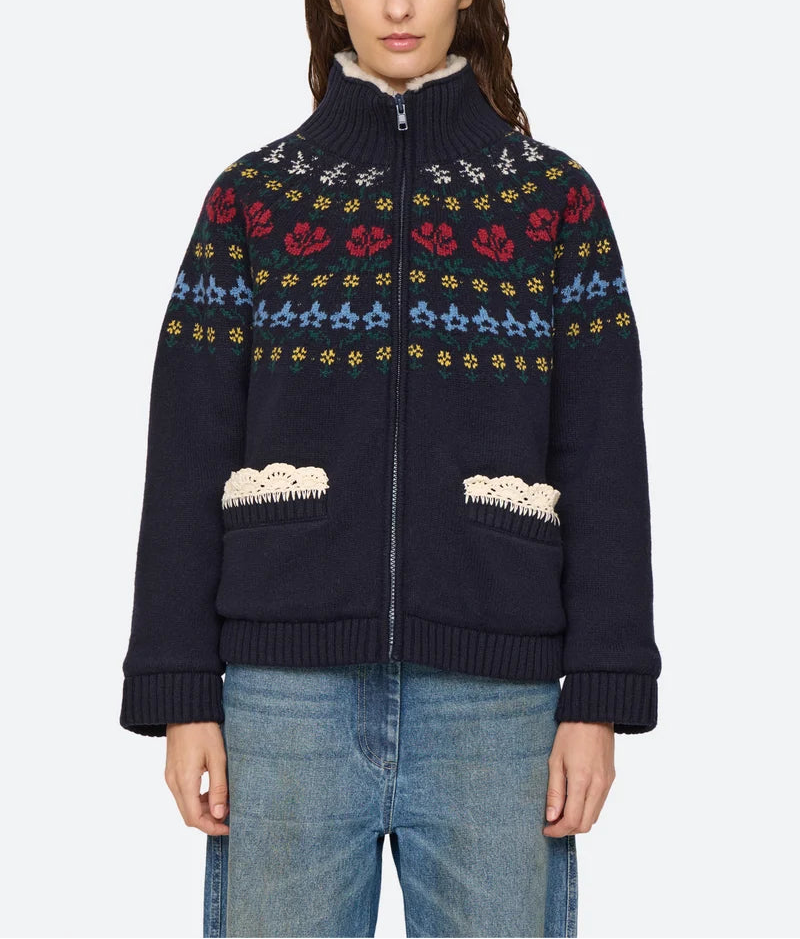 Sea Preston Knit Sherpa Jacket