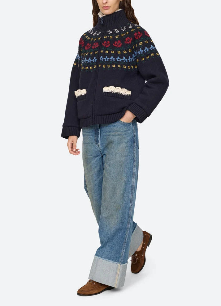 Sea Preston Knit Sherpa Jacket
