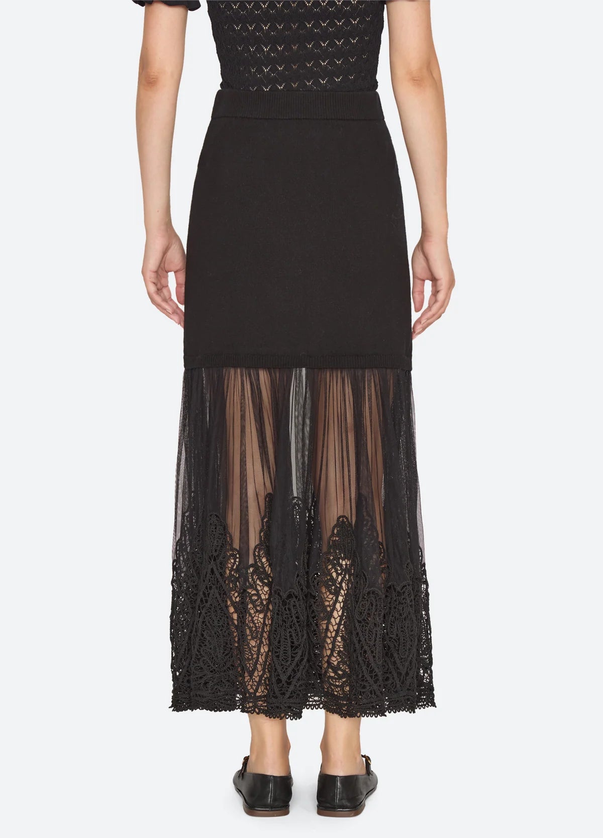 Sea Vali Embroidered Maxi Skirt