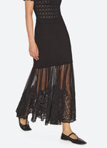 Sea Vali Embroidered Maxi Skirt