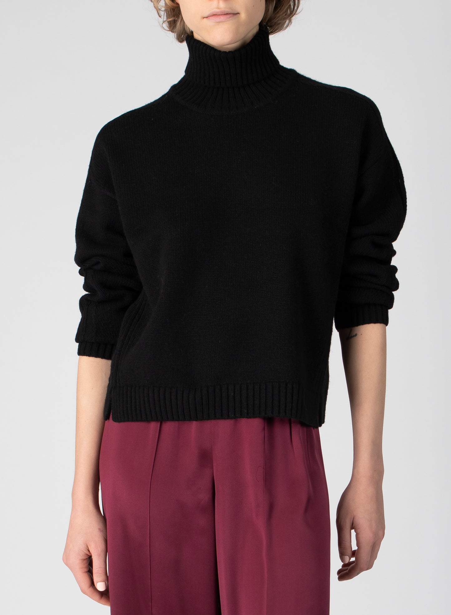 ATM Merino Wool Blend Turtleneck