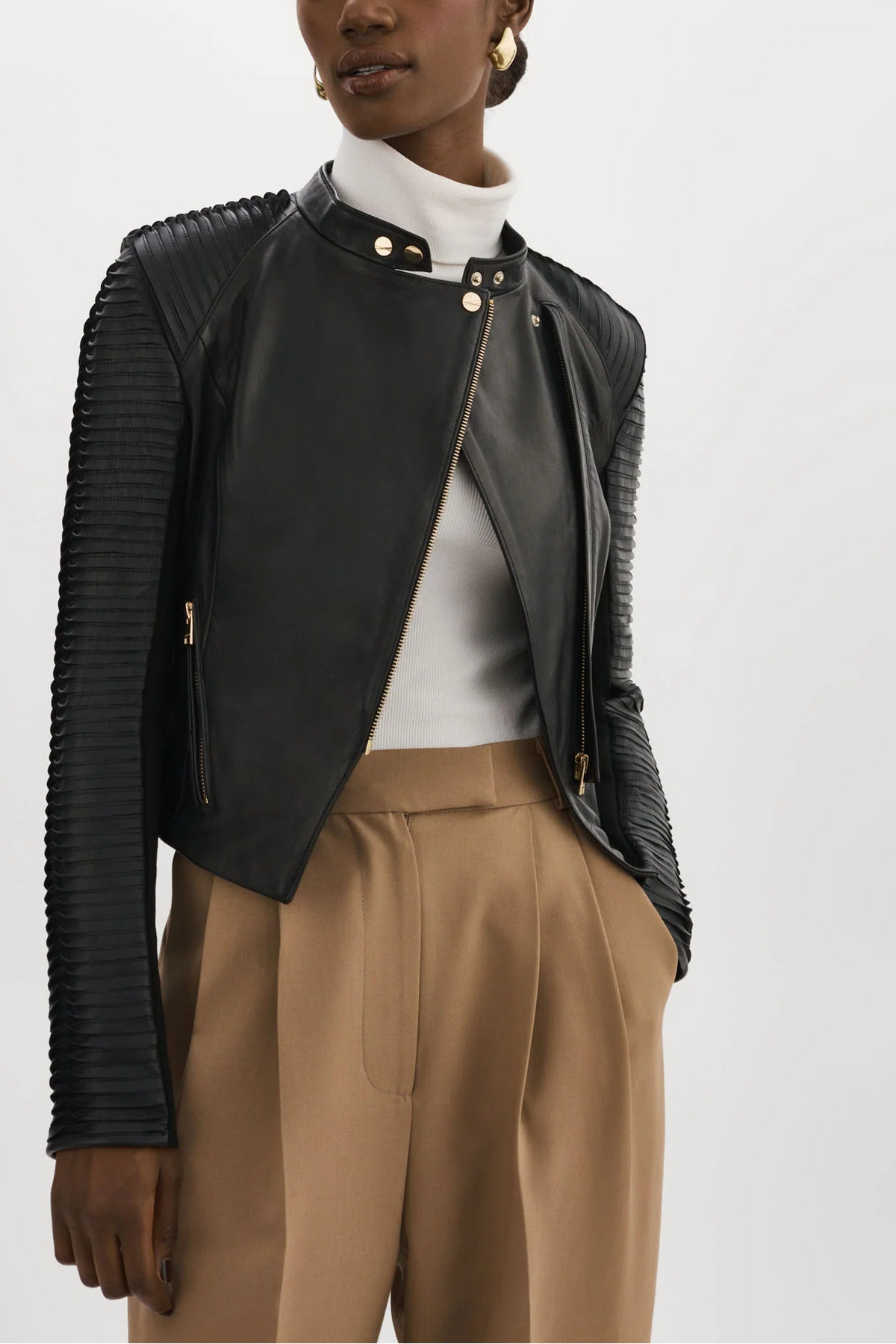 Lamarque Ts Leather Biker Jacket