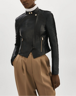 Lamarque Ts Leather Biker Jacket