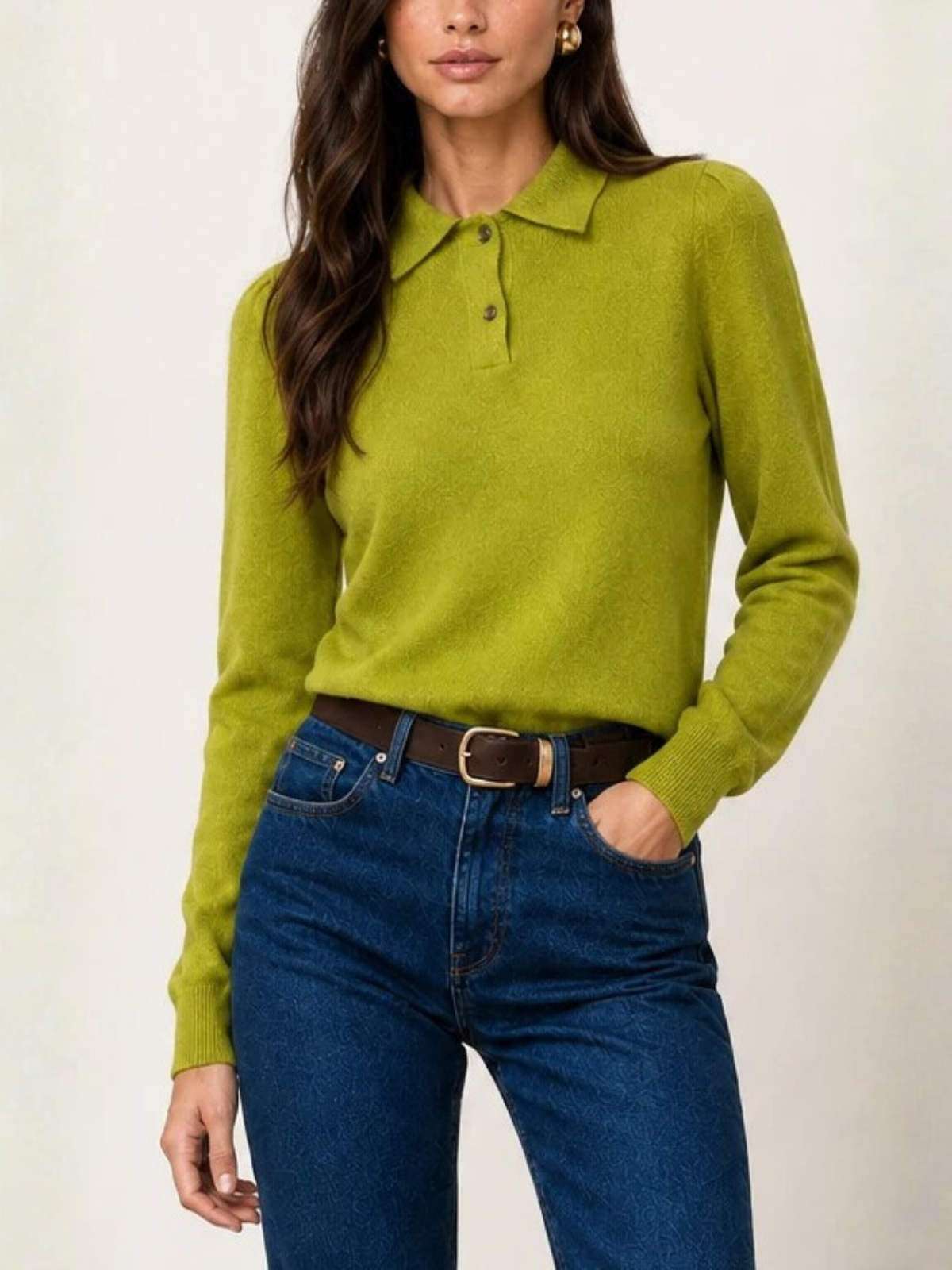 Allude Cashmere Polo Sweater_265/11133