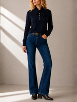Allude Wool Blend Bow Sweater_265/17127