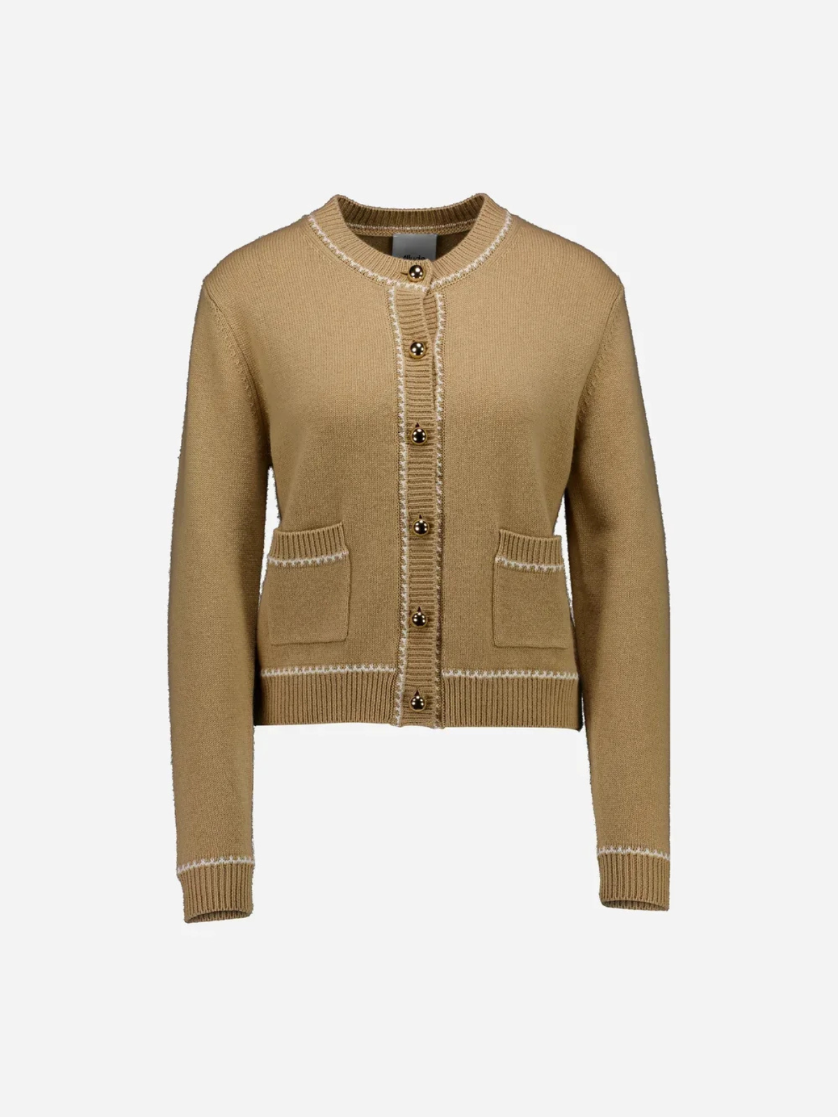 Allude Wool Blend Carigan With Stitching_265/17711