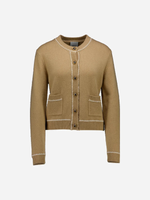 Allude Wool Blend Carigan With Stitching_265/17711
