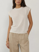 Archer Cashmere Avery Cashmere Solid Tee_F2160-S
