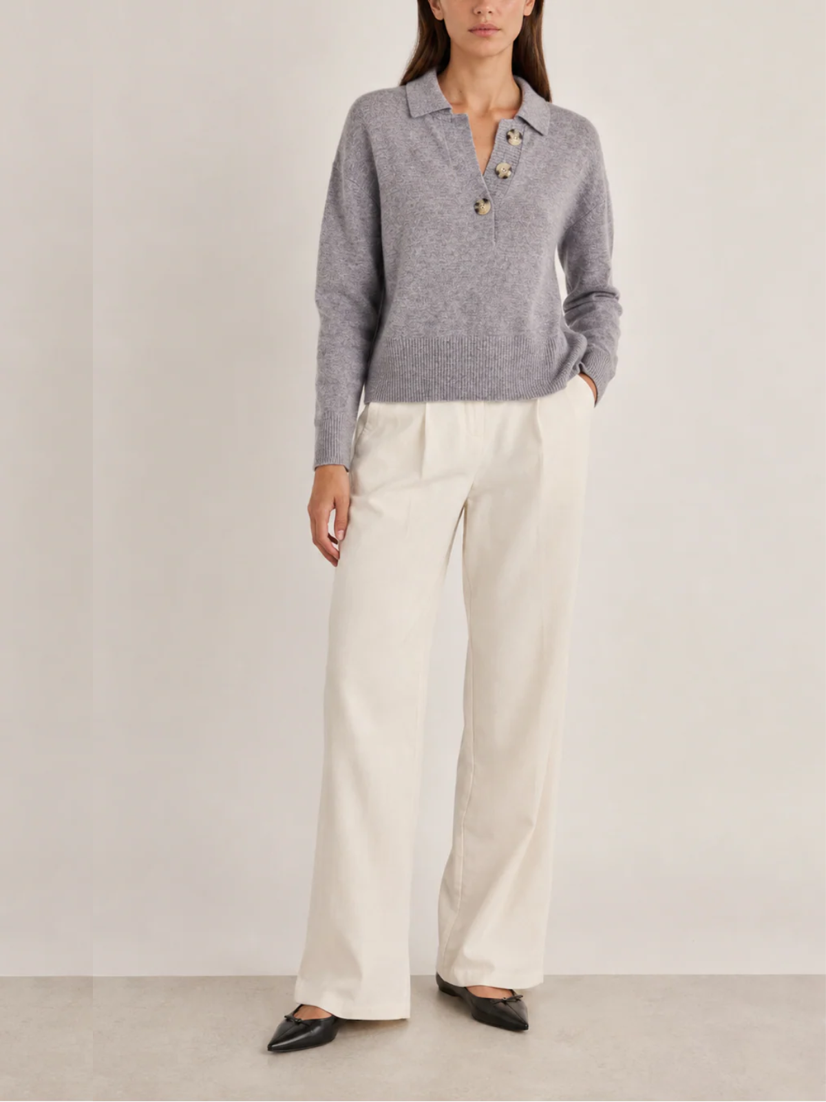 Archer Cashmere Finley Cashmere Polo_F2122