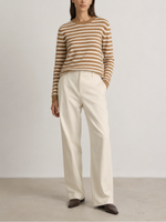 Archer Cashmere Gemma Cashmere Striped Crew_F2118