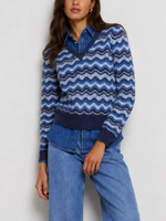 Autumn Cashmere Cropped Pointelle V-Neck Sweater_RSC14007
