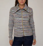 Autumn Cashmere Basketweave Zip Front Jacket