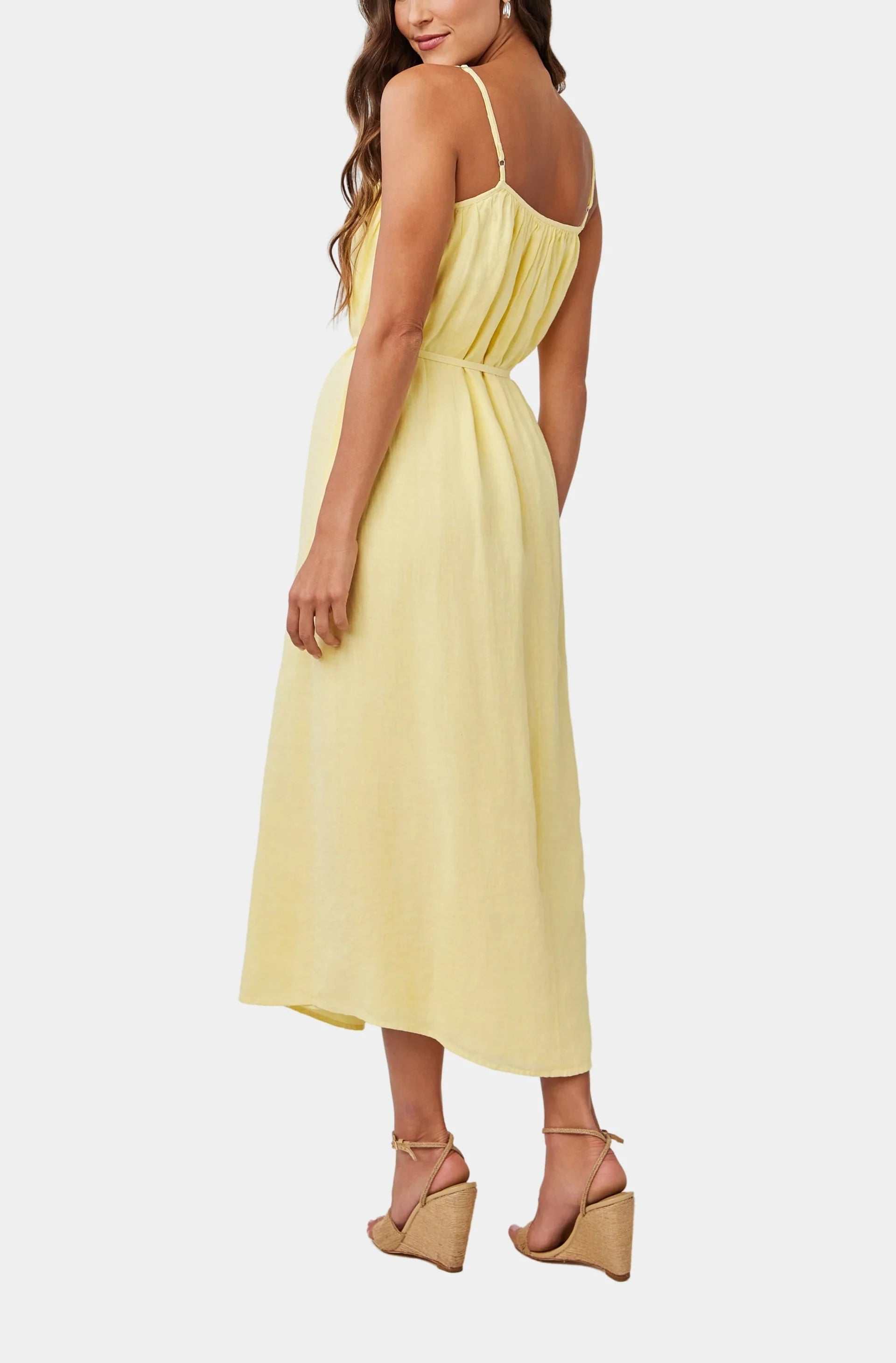 bella dahl maxi dress Tie Strap Maxi Dress | Botanic Border Print | S