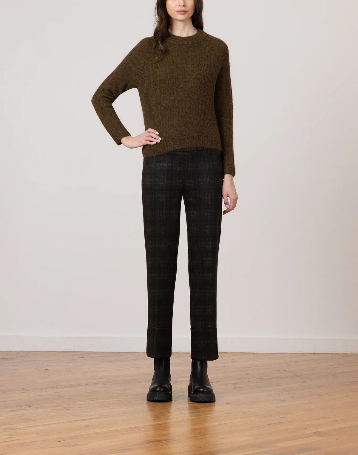 Avenue Montaigne Bonnie Plaid Pant