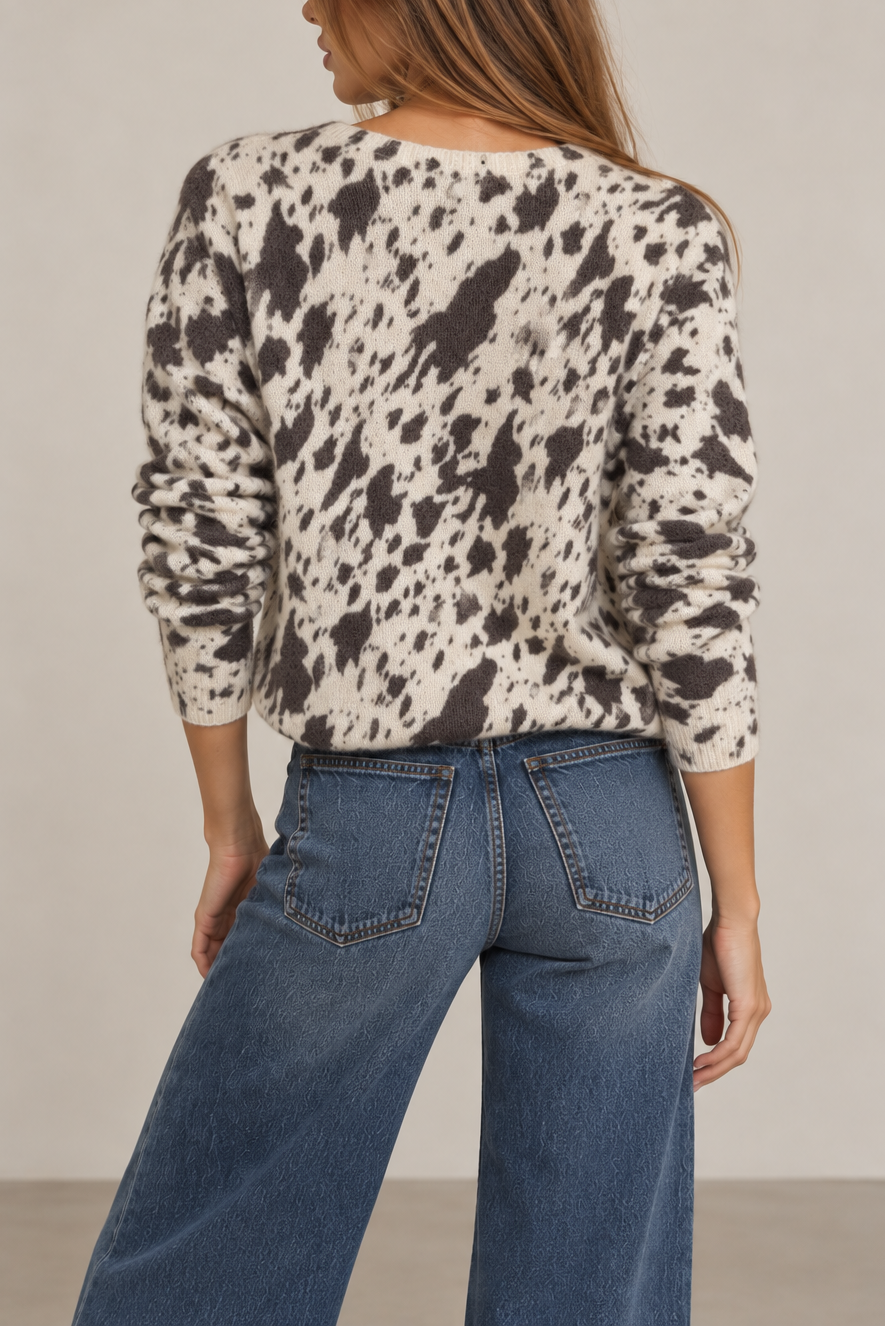 Kokun Printed V-Neck