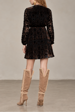 Hale Bob Apricity V-Neck Mini Dress