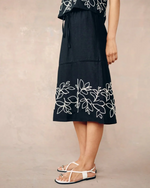 Bella Dahl Ladder Trim Midi Skirt