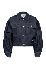 Tela Bianca Cropped Denim Shirt Jacket