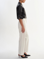 Lamarque Carolina Ruffle Sleeve Leather Jacket