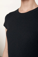 Enza Costa Cashmere Cotton Pointelle L/S Crew