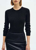 Enza Costa Cashmere Cotton Pointelle L/S Crew