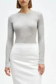 Enza Costa Cashmere Cotton Pointelle L/S Crew
