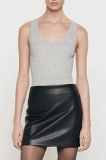 Enza Costa Cashmere Cotton Pointelle Knit Tank