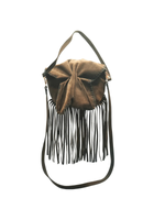 Carlos Falchi Medium Fringed Butterfly Bag