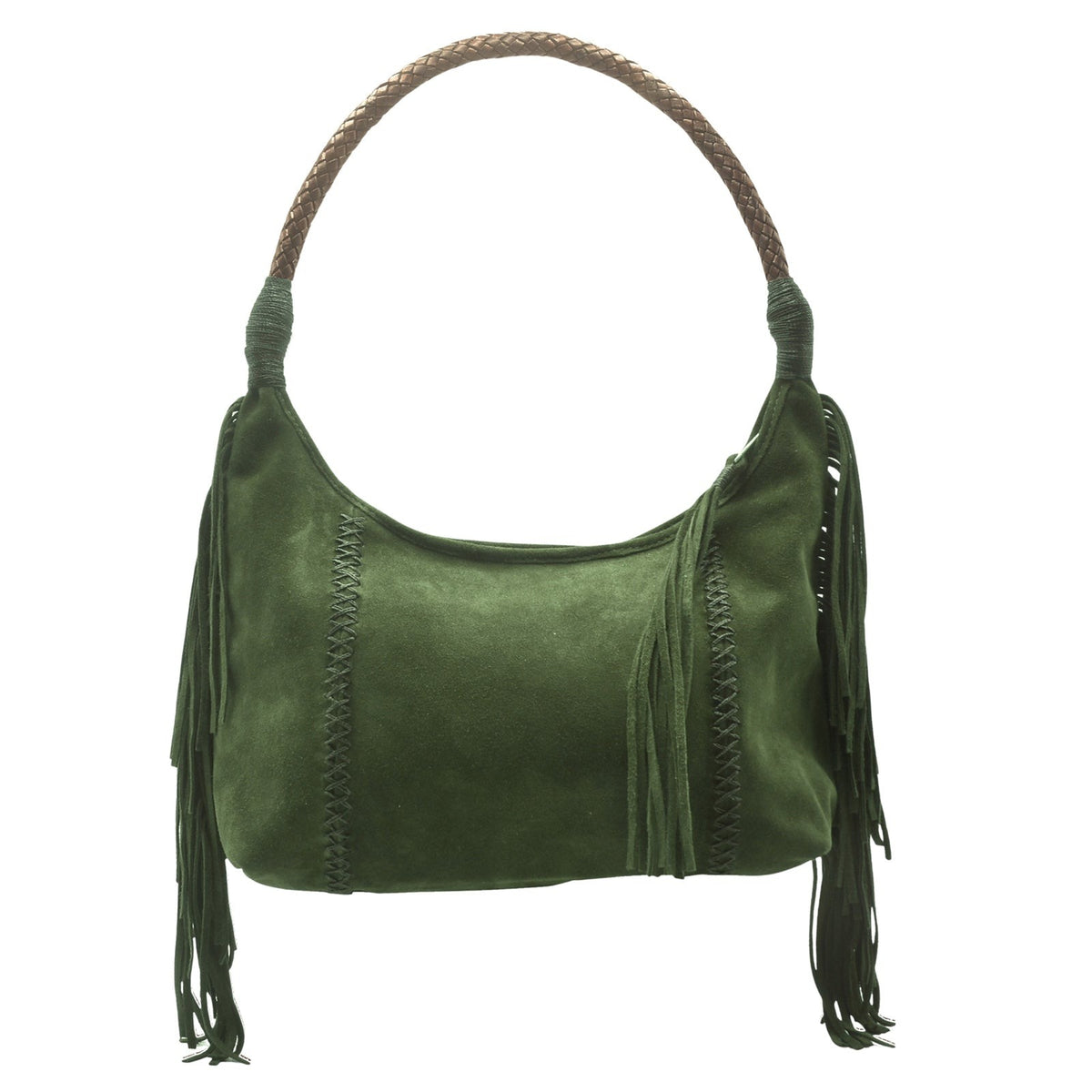 Carlos Falchi Fringed Hobo Bag