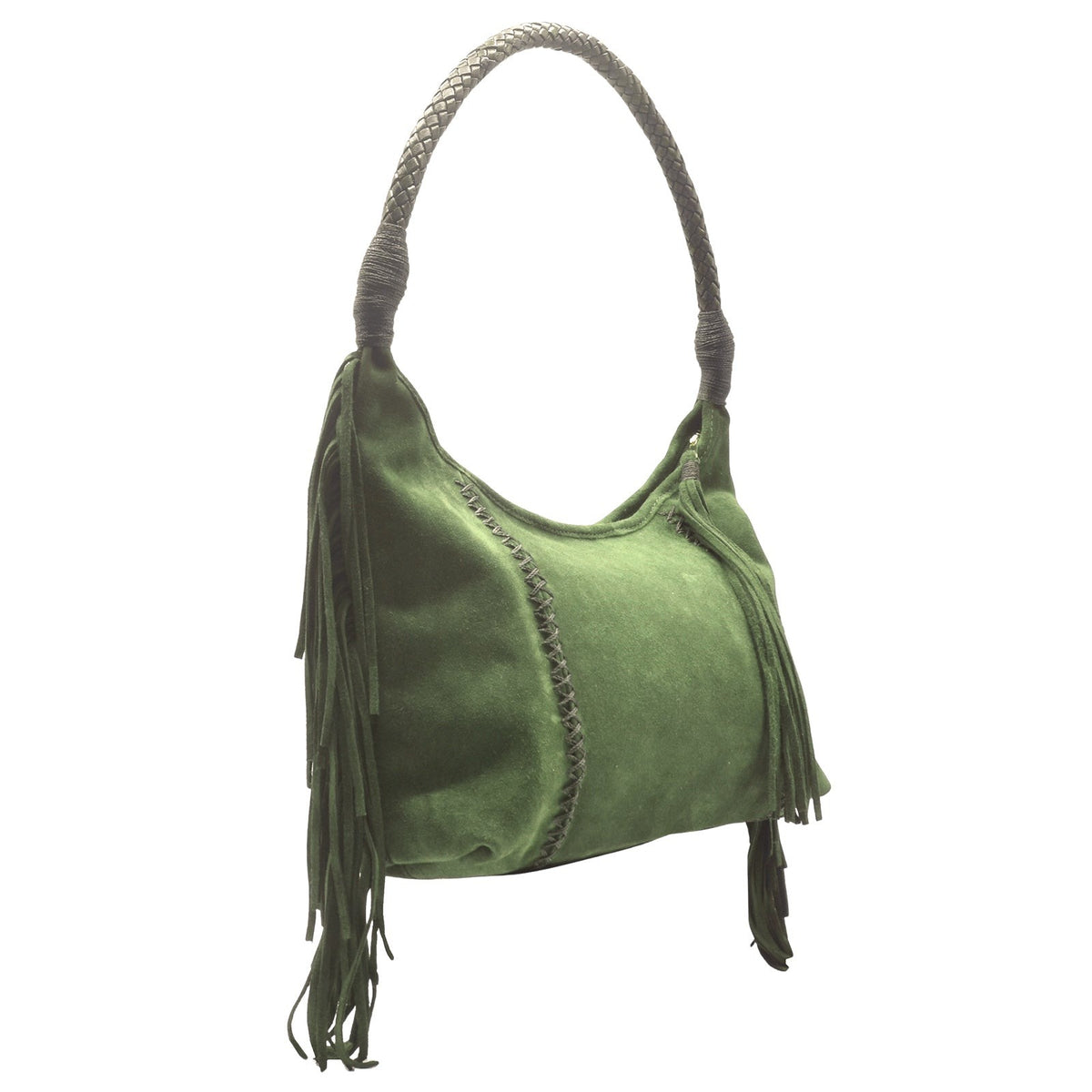 Carlos Falchi Fringed Hobo Bag