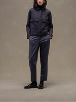 Circolo Blouson Worsted Wool Double Pocket Jacket