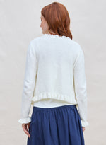 Margaret O'leary Ruffle Cardigan