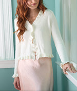 Margaret O'leary Ruffle Cardigan