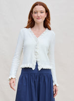Margaret O'leary Ruffle Cardigan