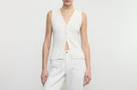 Enza Costa Boucle Knit Vest