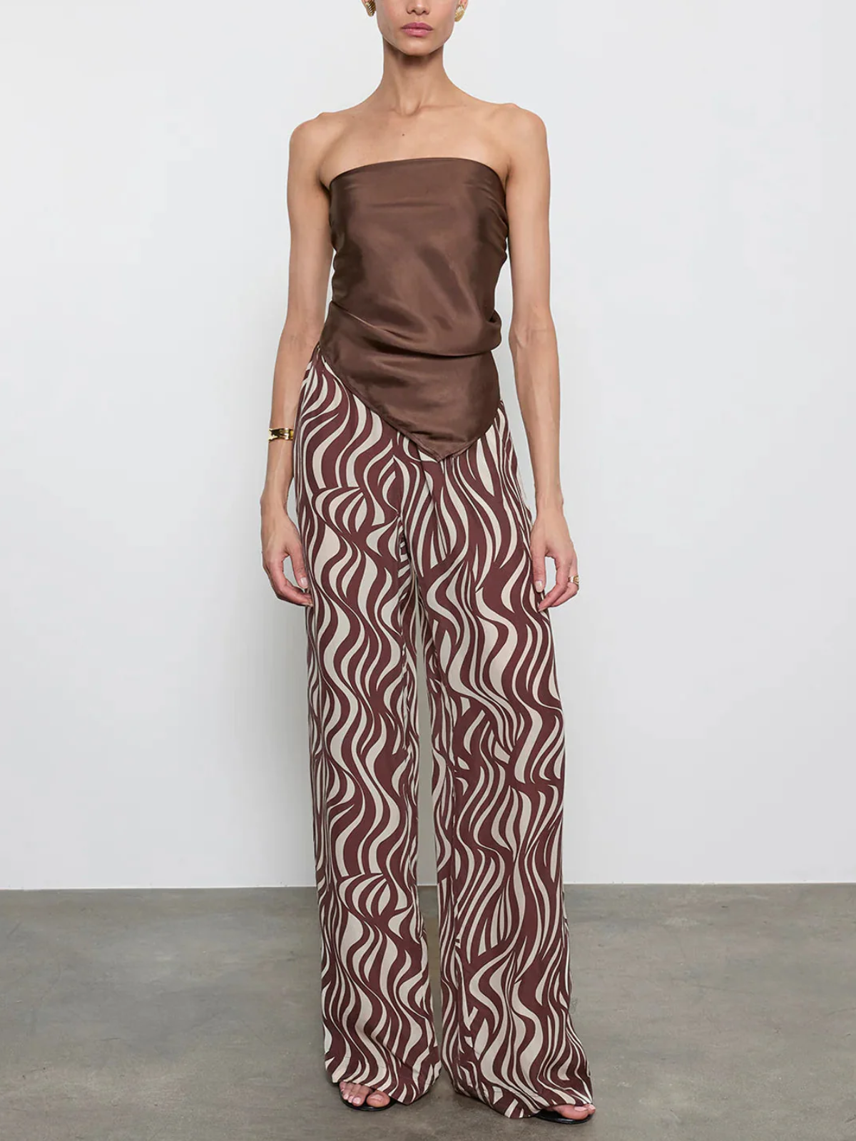 Enza Costa Wave Print Resort Pant