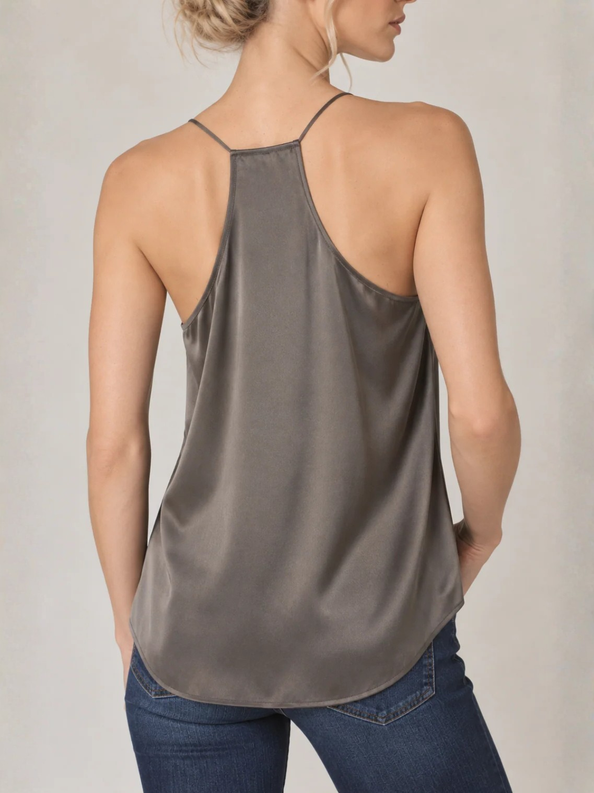 Cami Racer Charmeuse Camisole A5-CHARM