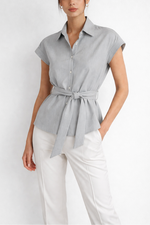 Rocco Ragni Woven Shirt With Belt