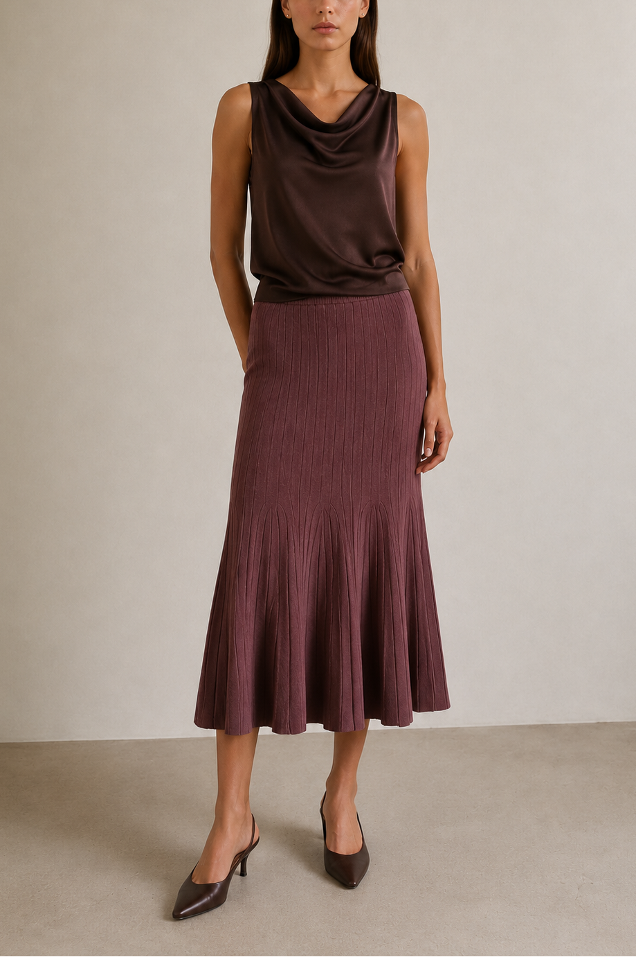 Aldo Martins Pull On Knitted Skirt