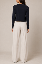 Majestic Filatures French Terry Crop L\S Crewneck