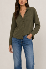 Lagence Isla Denim Long Sleeve Shirt