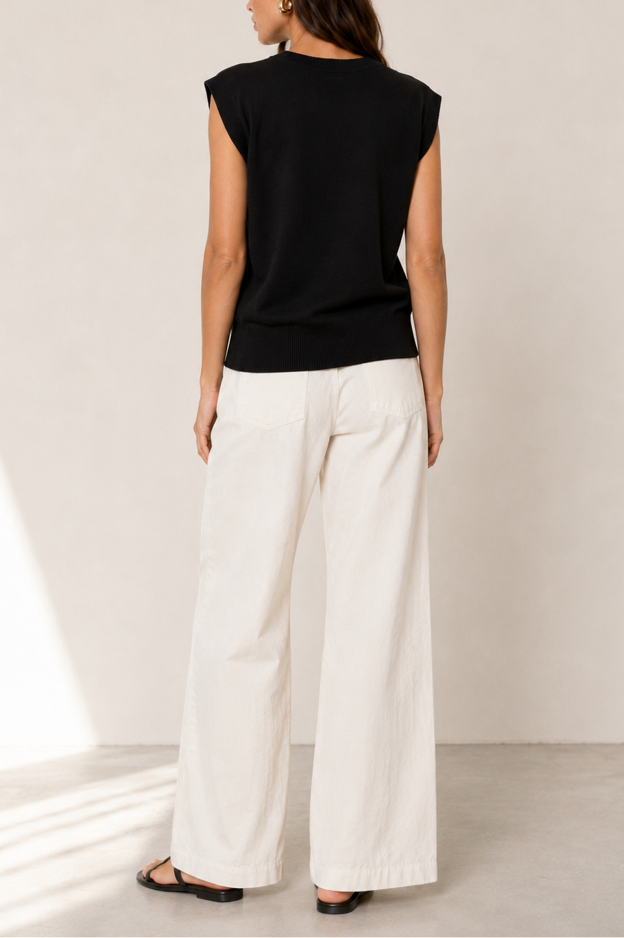 Phoebe Jon Rue Pullover Knitted Sleeveless Top