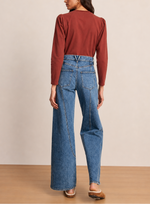 Veronica Beard Taylor Jeans With Curved Seams