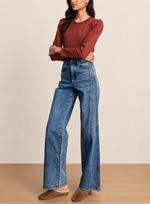Veronica Beard Taylor Jeans With Curved Seams