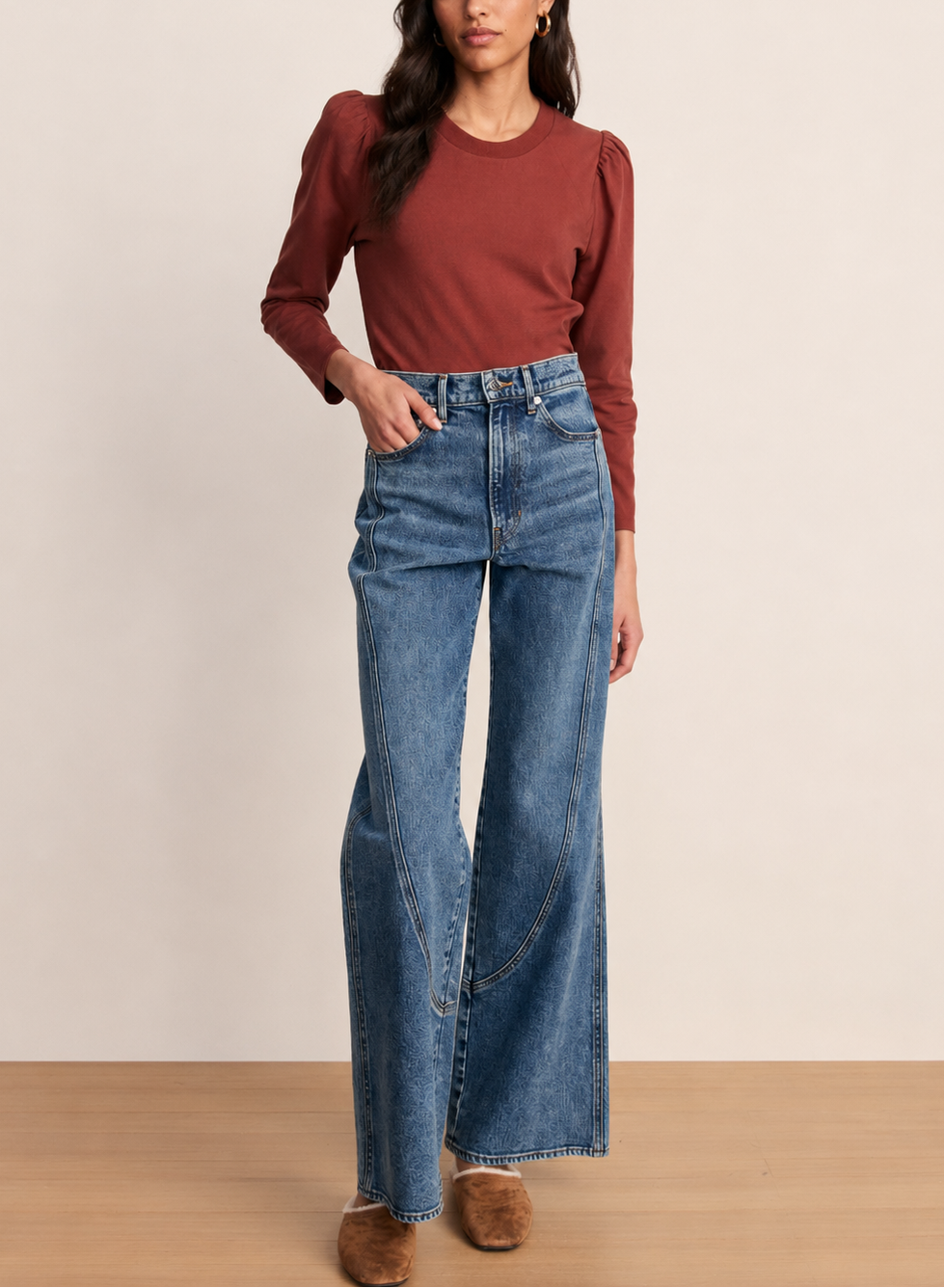 Veronica Beard Taylor Jeans With Curved Seams