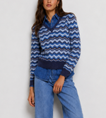 Autumn Cashmere Cropped Pointelle V-Neck Sweater