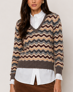 Autumn Cashmere Cropped Pointelle V-Neck Sweater