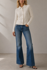 Allude Wool Blend Cardigan With Collar