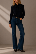 Allude Wool Blend Bow Sweater